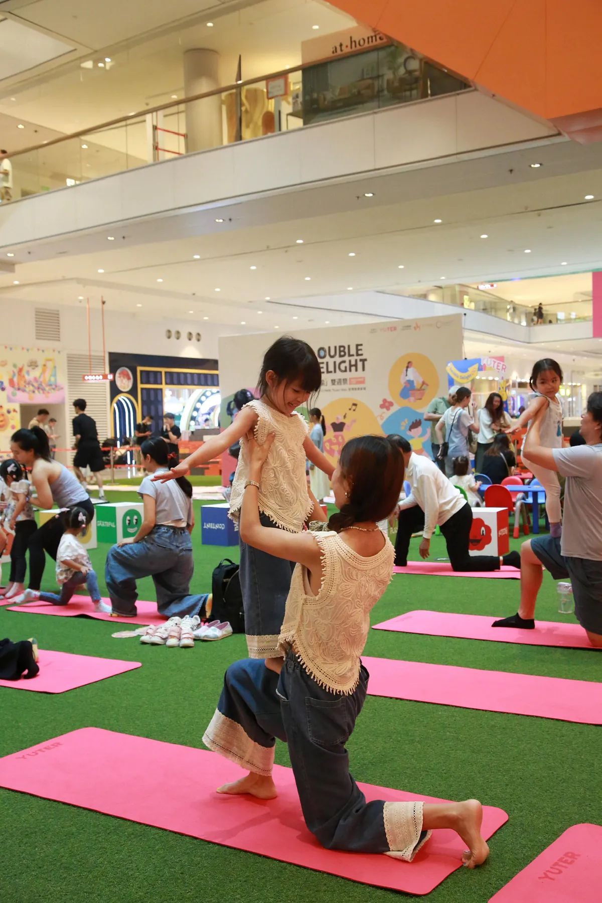 Yuterwellness社區瑜伽工作坊互動環節